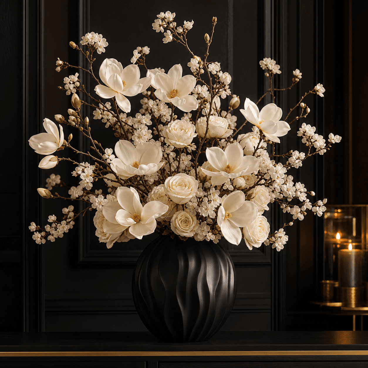 Sfeerbeeld zijdebloemen, categorie bij Noenoes Decoraties