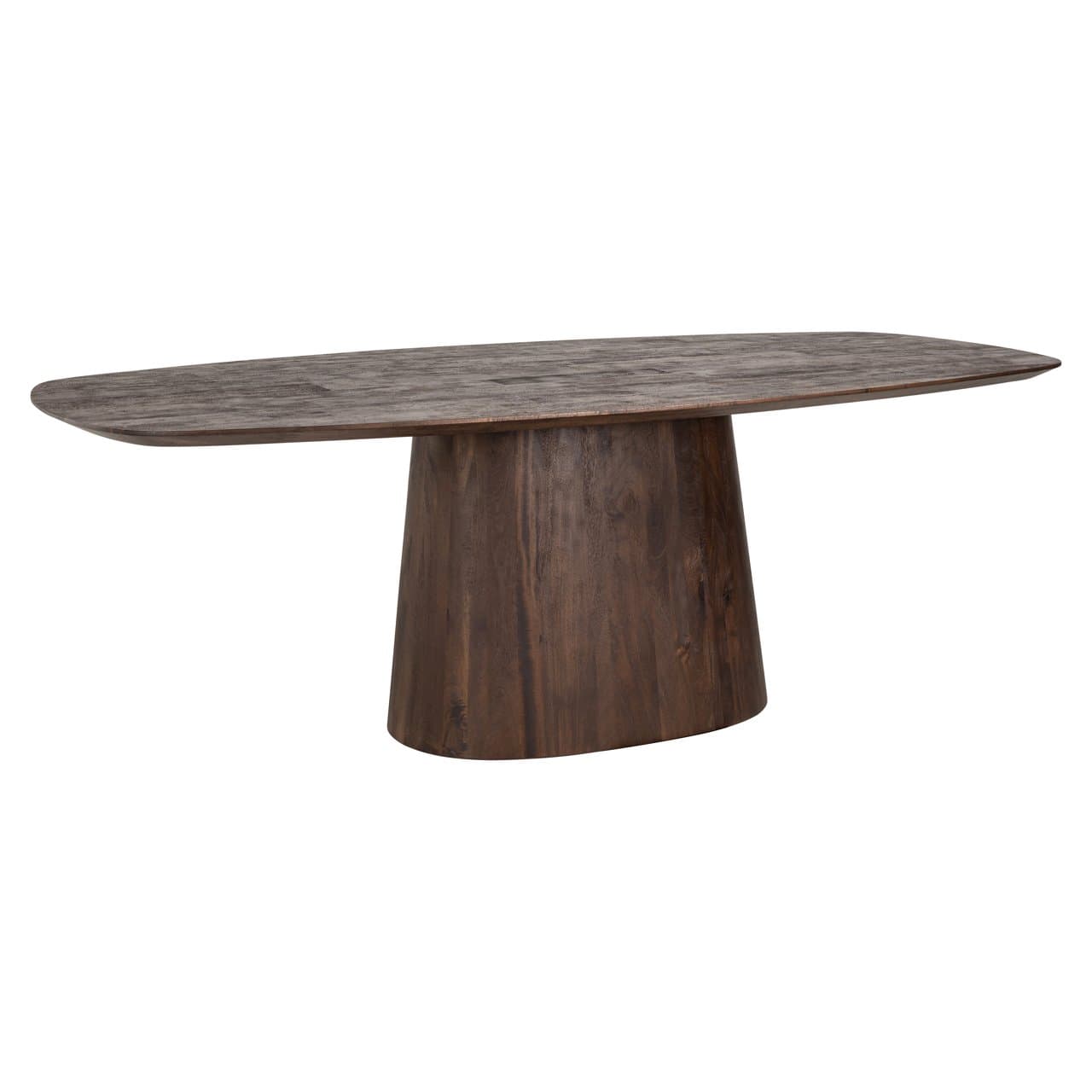 Eettafel Alix mangohout dark brown Deens ovaal 230 cm