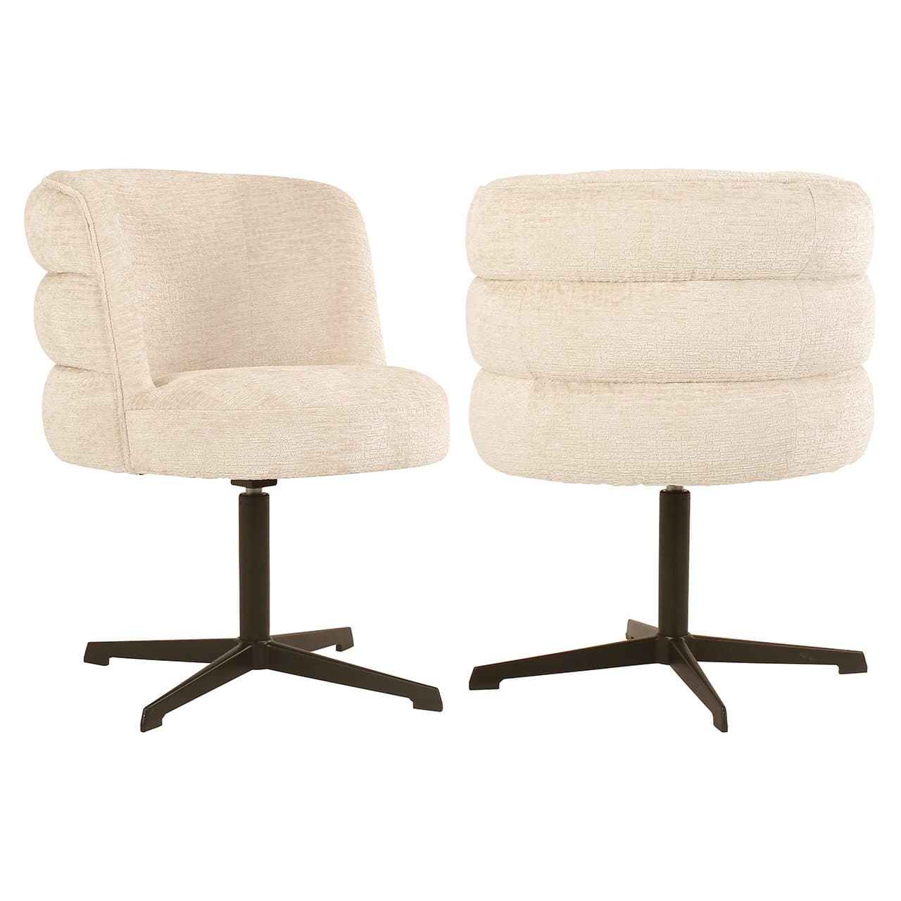 Eetkamerstoel Chadwick cream fusion met draaifunctie 82 cm