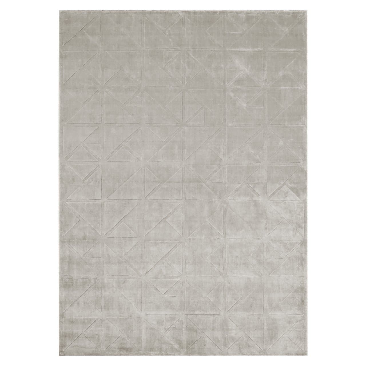 Vloerkleed Yuna beige 200x300 cm - 80% viscose geometrisch patroon