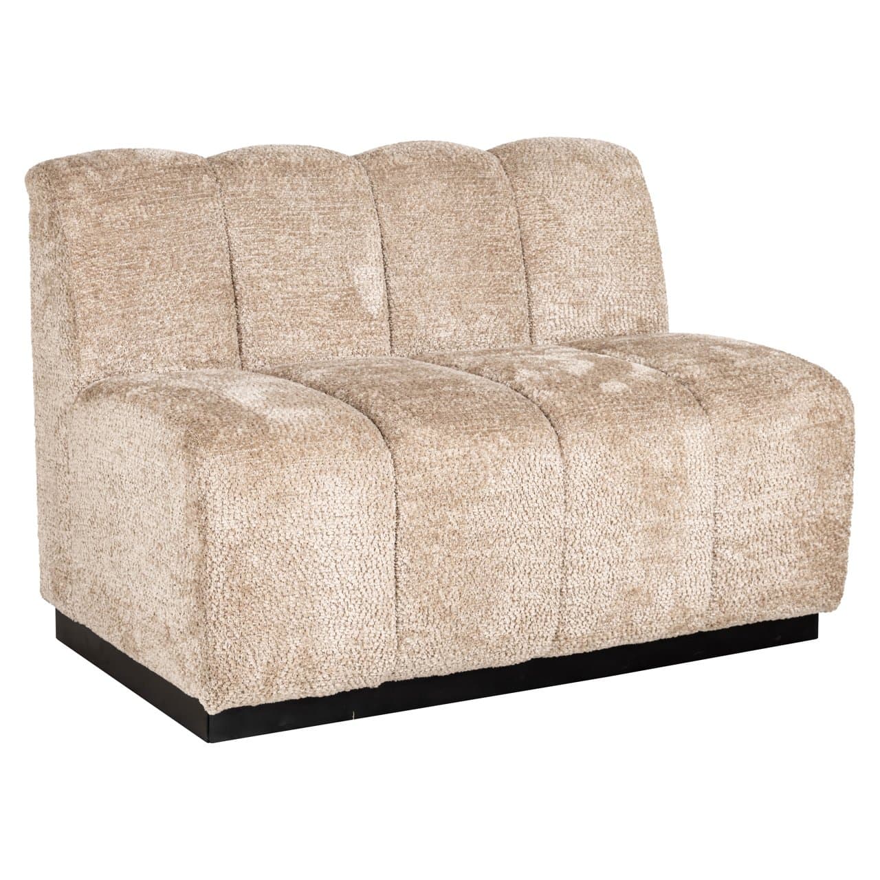 Eetkamerbank Hillpark bouclé beige 120x90 cm