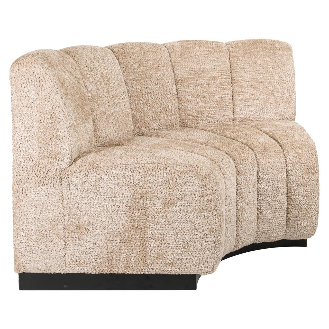 Eetkamerbank hoekmodel Hillpark lovely beige bouclé 170 cm