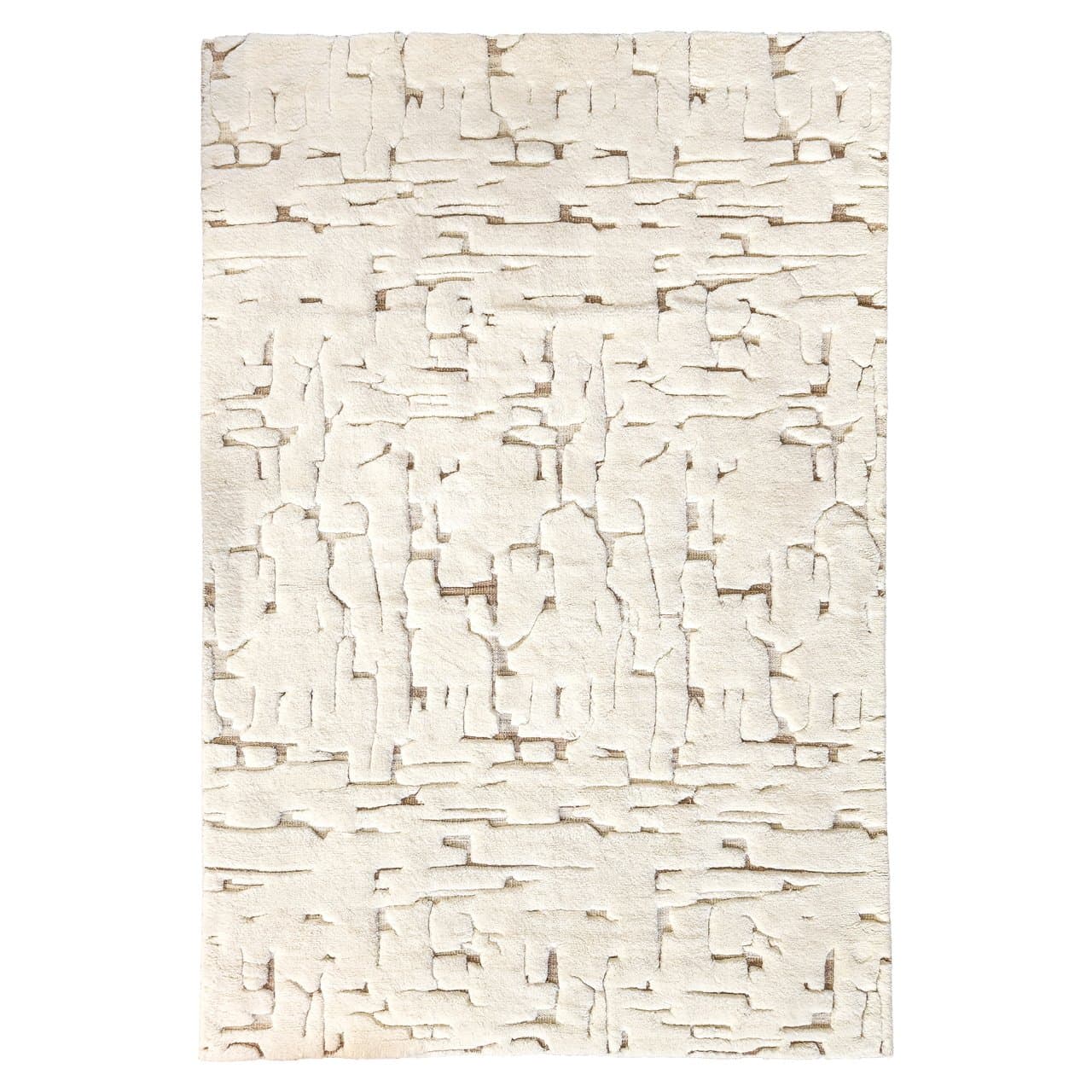 Vloerkleed Mehran white wol 300x400 cm